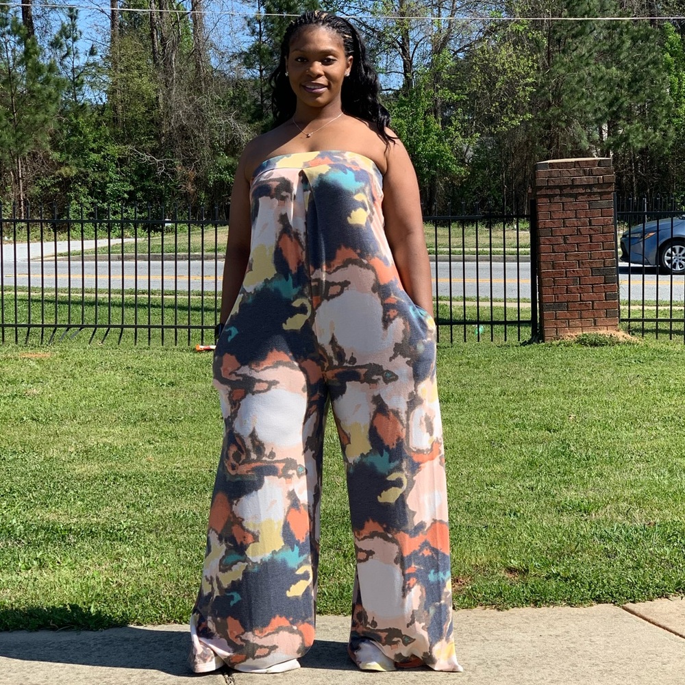 Tube Wide leg Jumpsuit